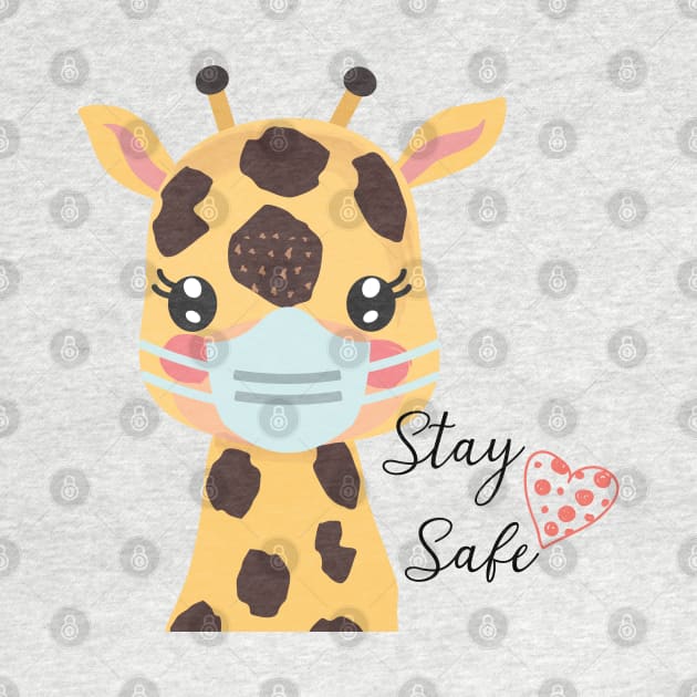 Stay Safe, Giraffe by Royal7Arts